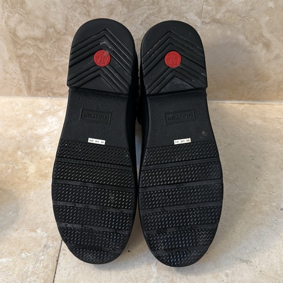 Hunter Black Ankle Boots with Studded Straps - Picture 7 of 8